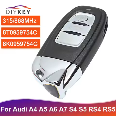DIYKEY 8T0 959 754 C 315MHz 3 Buttons Modified As Lamborghini For Audi A4 A5 A6 A7 S4 2009-2016 Smar
