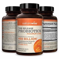 ▶$1 Shop Coupon◀  NatureWise Max Probiotics for Men &amp; Women | Time-Release Caplets Comparable to 450