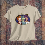 Futurama Bender Leela Fry Unisex Tee Cartoon Shirt Collection Cartoon Tee