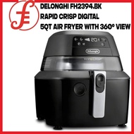 DeLonghi FH2394.BK Rapid Crisp Digital 5Qt with 360° view Air Fryer