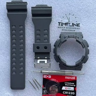 Dark Gray Strap and Bezel For GA110 GA100 GA120 GD100 GD110 GD120 GAX100 Watch Strap Replacement