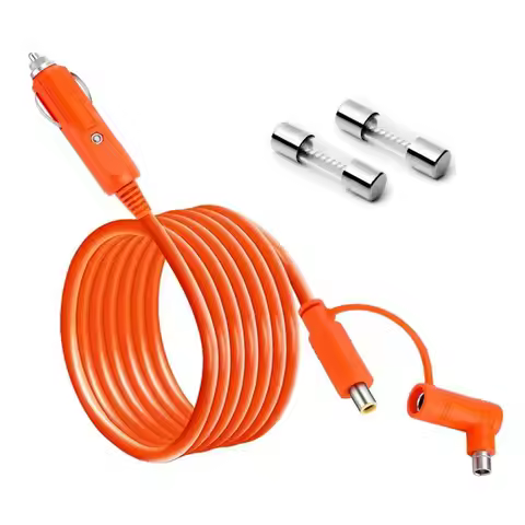 AEE8-14AWG Car Charging Cable 2M For Jackery Portable Power Station Explorer 3000 2000 1500 With DC7