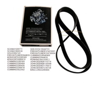8PK1815 Replacemet part Fan Belt for Perkins 1306 1841559C1 997-871  CUMMINS 3289369 JOHN DEERE 1157