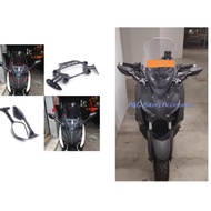 Yamaha XMAX Bracket Windshield Extender + Side Mirror Fixed Stent Bracket Holder (Side mirror can adjust)