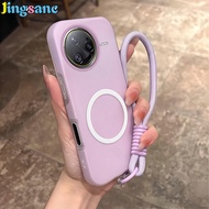 Jingsanc Luxury Frosted Phone Case For Redmi K80 Pro K80 K70E Anti-fingerprint Wireless Charging Sho