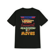 Men's Black "everything I Need To Know Learned By Watching 80s Movies" Graphic T-Shirt- Casual Summe