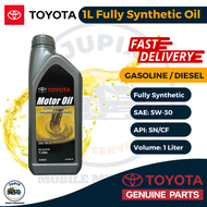 Toyota Fully Synthetic Engine Oil 5W-30 1 Liter for Gasoline or Diesel Engine