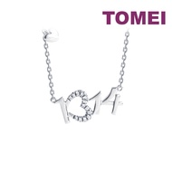 TOMEI Diamond Necklace, White Gold 375