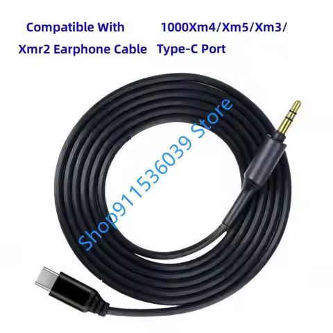 3.5Mm to Type C cable for sony 1000XM5 1000XM4 1R Headphones