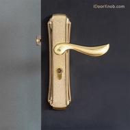 ชุดมือจับก้านโยก ลูกบิดประตู แบบก้านโยก สีทอง 22K สวยๆ เกรดพรีเมี่ยม ระบบล็อคประตูกันขโมย รุ่น G22K