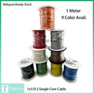 1 Meter Single Core Single Strand Signal Wire 1/0.5mm Single Core Wire