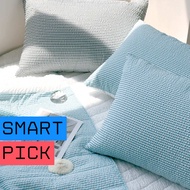 Cooling Seersucker Stripe Pillow Cover Case – 40x60 / 50x70cm – Made in Korea [YOUTH]