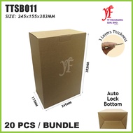 Tuck Top Snap Bottom Box (20pcs) 245x155x383mm