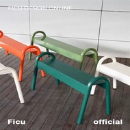 	戶外長凳公園長椅-奶茶咖啡店健身房休息凳商場鐵藝座椅子 (U1735)	