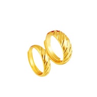 Imitation 999 Gold Meteor Shower Ring Wedding Men Women Couple Gold-Plated Sand Titanium 18K 24k FB 