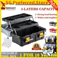 3-layer Toolbox Folding Storage Box Multifunctional Portable Hardware Universal Electrician Storage 