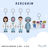 GANTUNGAN Dentist Keychain Dentistry Merchandise/ Dentist Keychain