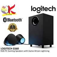 LOGITECH G560 LIGHTSYNC RGB PC BLUETOOTH GAMING SPEAKERS WITH AUDIO VISUALIZER AND LOGITECH G HUB (9