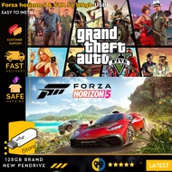 GTA 5 GRAND THEFT AUTO V / Forza horizon 5 Premium Edition PC 2 in 1 PC GAME 128GB 3.2 USB TOP Colle
