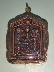 Khun Paen + Mae Nang Kwak LP Luesi Ling Yai Amulet BE2560 千妻 坤平将军 招财女神 佛牌