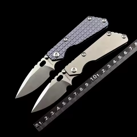 Strider PT3 Ceramic Bearing Titanium Handle Mark CPM154 Tactical Pocket Camping Hunting Outdoor EDC 