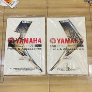 Yamaha Jupiter Mx 2009 black wing sticker striping Original YGP 1S7-F832B-F0 1S7-F832C-F0