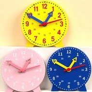 1/2/3/5pcs. Learning Clock - Blue, Pink, Yellow Clock Model Set, With Three-Hand Connection, For Tim
