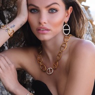 APM Monaco Chain Couple Silver Necklace Design New Style Gift Couple Gift