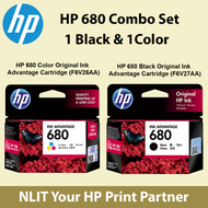 HP 680 Black Or Colour Original Ink Advantage Cartridges