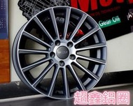 【A-456】 17吋鋁圈 類 AMG 5孔112 賓士 BENZ 專用 C300 C200 W205 平光鐵灰車面