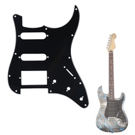 First_Mall-ph Quality 11 Holes Electric Guitar SSD Pickguard Accessory for ST SQ SSH Guitars(Black)