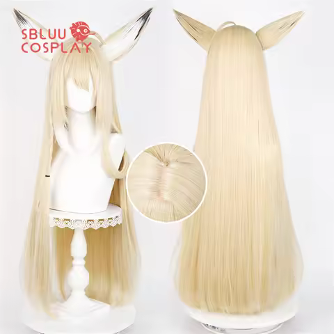 SBluuCosplay Arknights Vulpisfoglia Cosplay Wig Halloween Party Accessory