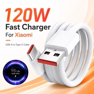 for Xiaomi 120W 6A Type C Fast Turbo Charge Cable For Xiaomi 17 15 14 12 11 10 9 Redmi Note 14 13 12