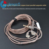 GLENES KZ Headphones Wire, 2PIN with Microphone KZ Earphones Cables, Original Upgrade 3.5MM High-Pur