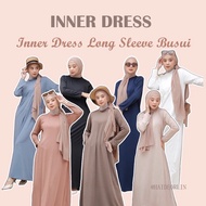 INNER ABAYA DRESS KAFTAN JUBAH abaya dress jubah abaya murah White inner dress plus size long dress