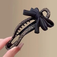 Korean Rhinestone Bow Hair Clip - Elegant & Chic Product No 8635 with Sparkling Rhinestones