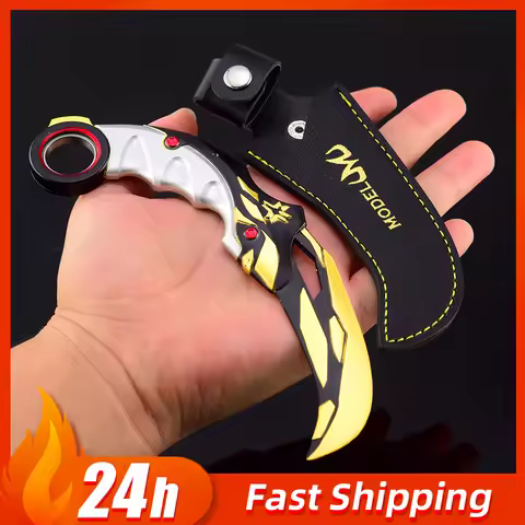 17cm Valorant Championships Karambit Knife Rotatable Samurai Alloy Model Melee Reaver Weapon Katana 