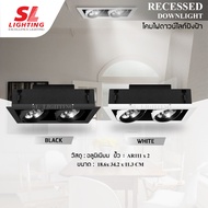 SL LIGHTING | Recessed Downlight โคมไฟดาวน์ไลท์ฝังฝ้า ขั้วGU5.3 AR111 รุ่น SL-6-562