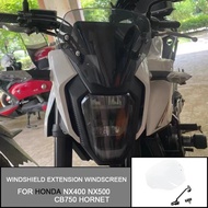 For Honda NX 400 NX 500 CB750 Hornet 2023-2024 Accessories Front Windshield New NX400 500 Motorcycle