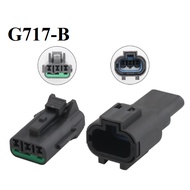 G717-Giắc cắm Động Cơ Ga Máy Xúc 3 lỗ 1.5mm màu đen