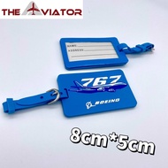 Boeing Boeing 767/777 PVC Soft Rubber Luggage Tag Pilot Dedicated Christmas Gift