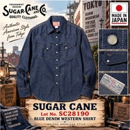 SUGAR CANE Lot No. SC28190 / BLUE DENIM WESTERN SHIRT