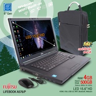 โน๊ตบุ๊ค ​Fujitsu LifeBook A576 Intel Celeron 3855U / RAM 4-8 GB / HDD 500 GB / หน้าจอ HD 15.6 นิ้ว / HDMI / Webcam / WiFi /สินค้าสภาพดี USED Laptop By Artechsolution