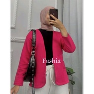 Nabila Premium Scuba Blazer// Plain Scuba Blazer// Thick Premium Scuba Blazer// Women's Blazer// Korea Blazer