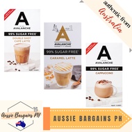 Avalanche 99% Sugar Free Coffee 10pk: Cappuccino, Caramel Latte, Double Shot Latte
