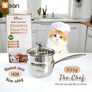 MISAN 304 Stainless Steel Solid Stainless Steel Pan and Pan for Babies