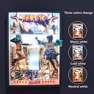 3D Uzumaki Naruto Led Anime Figure Painting Poster 3D Wall Painting Bedroom Children's Room Hanging 