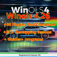 2024 Hot Sale Winols 4.26 With 66 Plugins And Checksum+ ECU Remapping lessons+ Guides+ programs + Ne