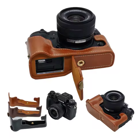 New Vintage Video Camera Case Half Bag for Fujifilm Fuji XT2 XT-2 XT3 XT-3 Digital Camera High Quali
