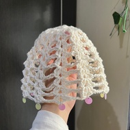 Mesh hat crochet/ bonnet hat mesh beanie crochet